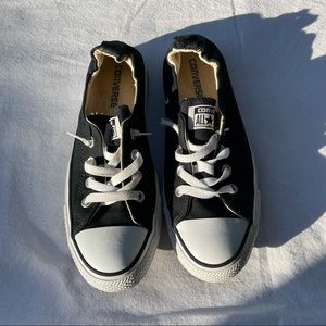 black & white “shoreline slip” converse